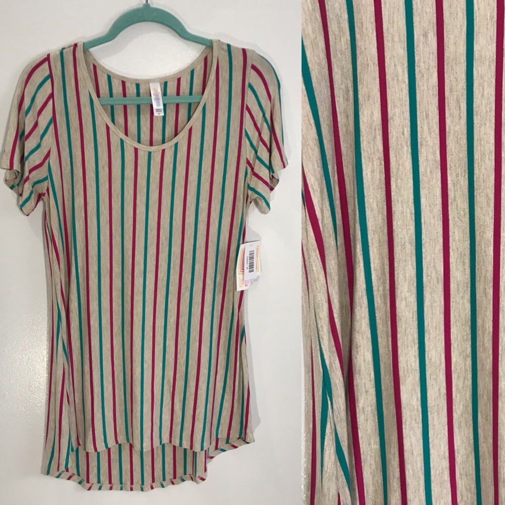 New Lularoe Classic Stripe Shirt Size M